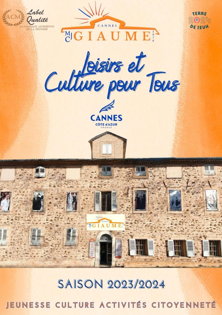 Guide Mjc Giaume cannes 2023-2024