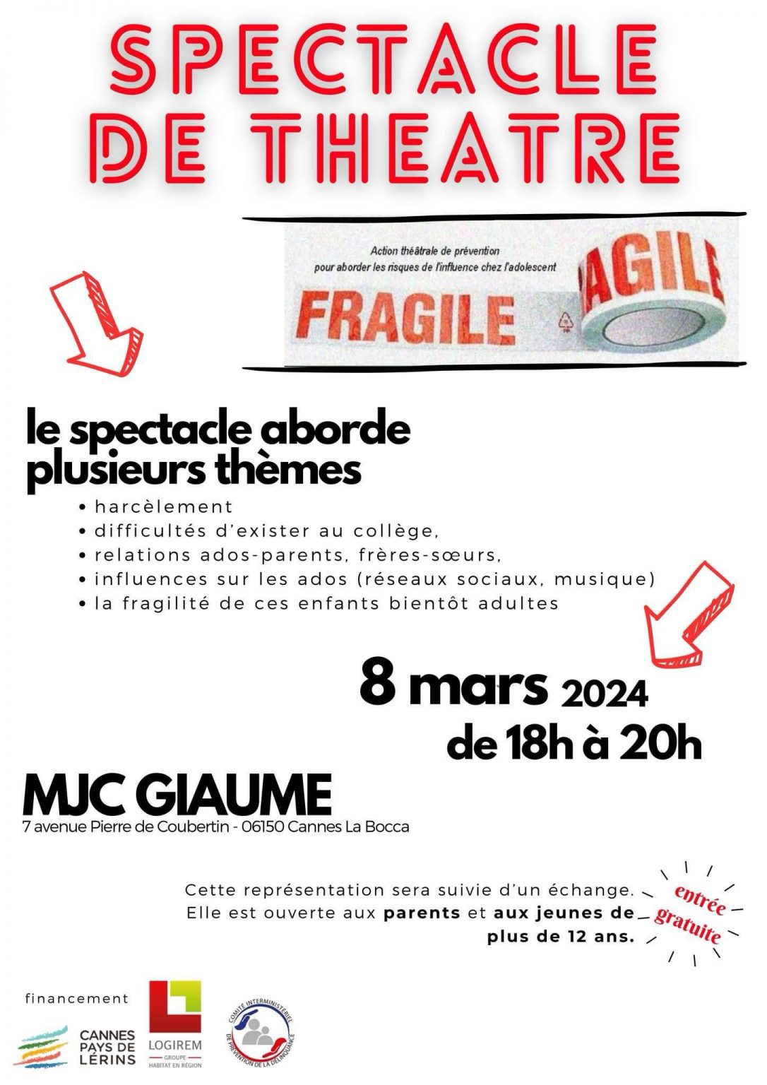 spectacle de theatre Mjc giaume